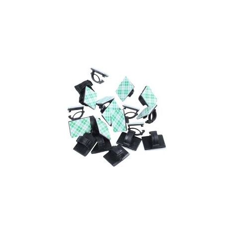20pcs Clips de cable voiture adhesifs Enrouleur Attache goutte Fixation Portecable Rangement Organisateur cordon Serrecables bureau