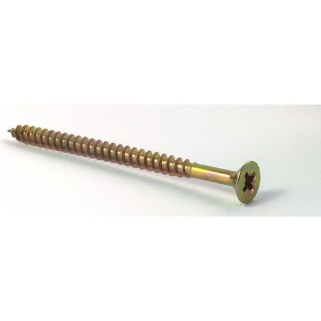 ForgeFix MPS690Y Multi-Purpose Pozi Compatible Screw CSK ST ZYP 6.0 x 90mm Box 100 FORMPS690Y