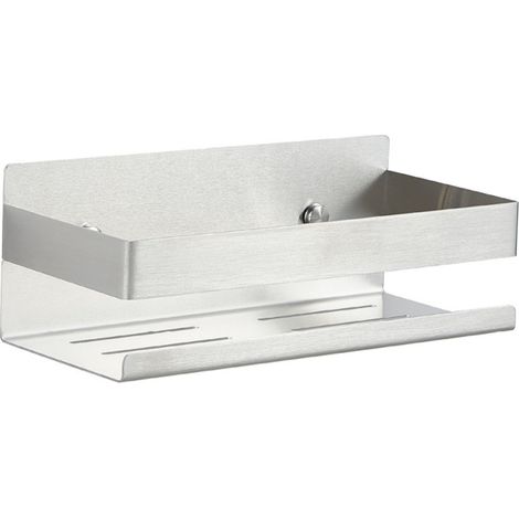 Étagère de Douche, Étagère Salle de Bain Acier Inoxydable Panier (Argent) (1/4)