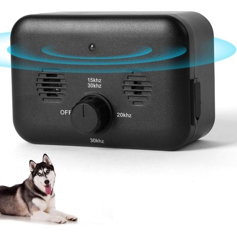 Anti Aboiement pour Chien,Anti Aboiement Chien Ultrason,3 Réglable Fréquence Ultrasons Dispositifs Anti-aboiements,10m Rechargeable Dispositif Dissuasion,Étanche IPX4 pour Petit et Grands Chiens