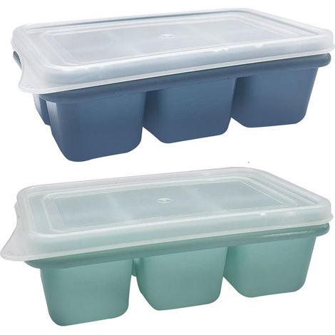 Eiswürfelform – Quadratische Silikon-Eiswürfelform für Whisky-Cocktails und andere Getränke – 12 Mulden (1/5)