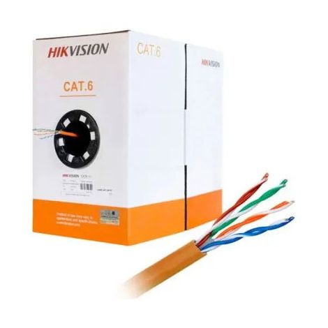 Hikvision Cavo Di Rete Cat.6 U/UTP RJ45 Rame 24 AWG 10M Arancione