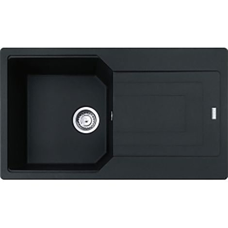 Franke Einbauspüle Urban Flächenbündig UBG 211-86, Fragranit, Onyx, Drehknopfventil Edelstahl (1/2)