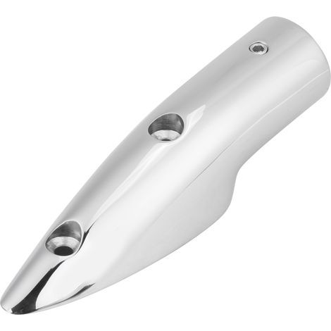 Main courante marine inox 316 pour bateau, embout de fixation supérieure 7/8", angle 5,5°, quincaillerie de montage pour rail de pont (1/5)