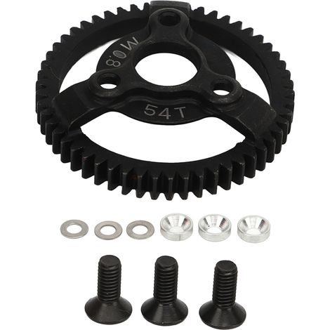 Pignon métallique en acier 54T 32P 0.8M pour transmission de voiture RC Traxxas Slash 2WD 1/10 (1/5)