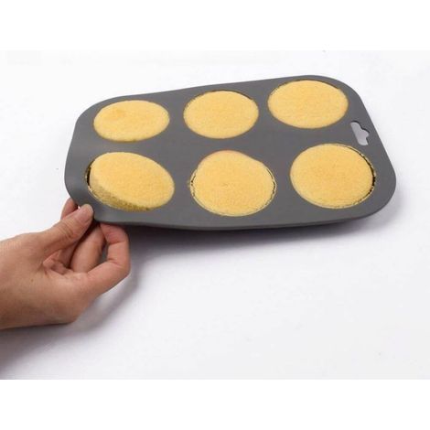 Moule à pâtisserie rond à 6 trous pour gâteaux et biscuits d'Halloween, moule à pâtisserie divisé (1/4)