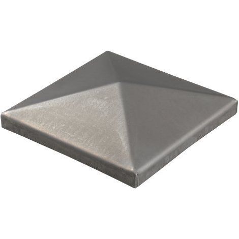 Alberts 866983 Capuchon pour poteaux carres en metal  a souder  acier  150 x 150 mm  kit de 2