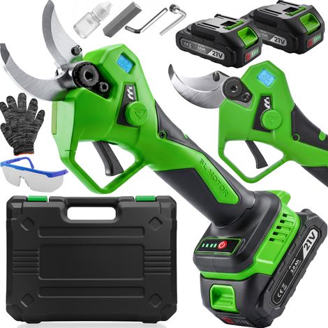 Sécateur électrique sans fil, puissant, cisaille à branches de jardin, valise (1/5)