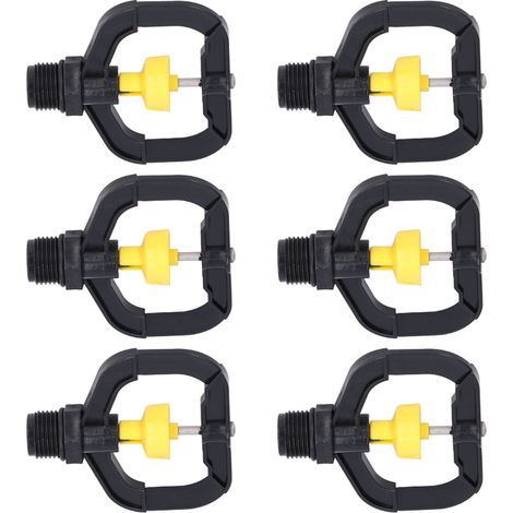 12 buses d'arrosage rotatives en plastique avec filetage extérieur G1/2 pour jardin, cour et pelouse (1/5)