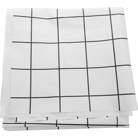 Nappe carrée imperméable d'extérieur 140x140cm en PVC quadrillé résistant à l'huile, pour les repas, le camping, les pique-niques et la maison (1/5)
