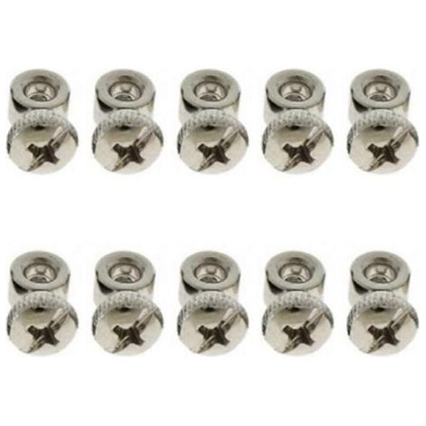 Kit de 10 vis réglables pour câble de remplacement de corde à sauter rapide (argenté) (1/5)