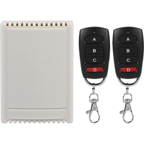 Télécommande sans fil 12V 4 canaux avec relais - Émetteur et récepteur de remplacement (1/5)
