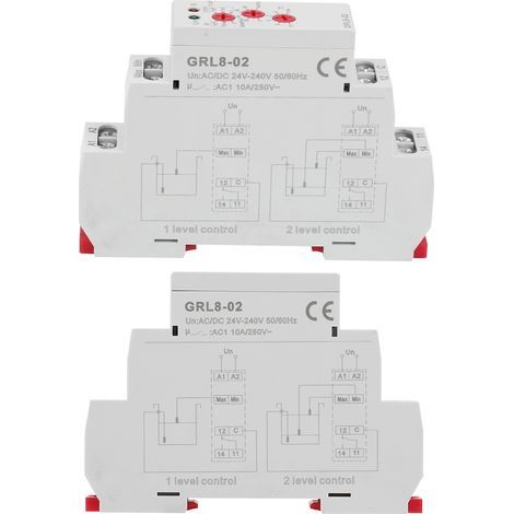 Relé de control de nivel de agua 10A AC/DC 24V-240V para tanque (1/5)