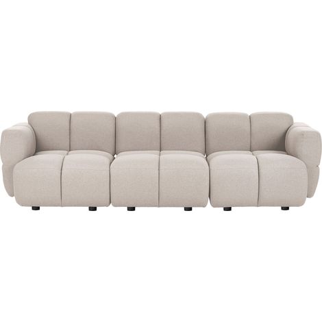 Modulsofa 3-Sitzer MAKSABERG Stoff Beige (1/5)
