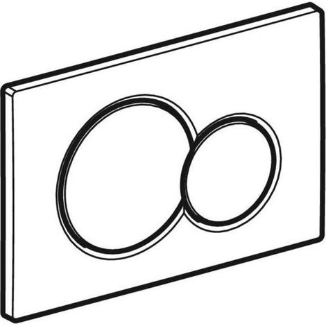 Pour Plaque de déclenchement Geberit Sigma01 pour rinçage double touche: Brushed Gold (1/5)
