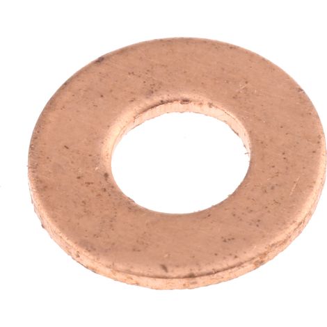 Rondelle plate, M4, Cuivre, 4.3mm x 7.7 7.9mm ( Prix pour Sachet de 250 )