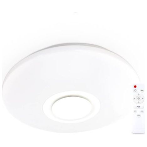 Smarte Deckenleuchte Paris mit Lautsprecher 24W RGB 3000-6500K dimmbar GSC 203620001 (1/4)