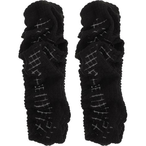 paire de housses de protection pour poignées de chaise, housses d'accoudoirs, coussins d'accoudoirs pour fauteuil de bureau-26x6cm-Black
