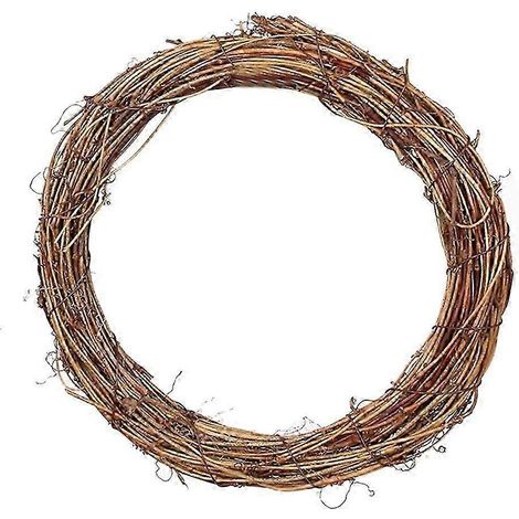 Couronne de vigne pour porte d'entrée, collection All Seansons. Décoration idéale pour porte, mariage, fêtes, décoration murale.-25cm Wreath