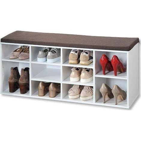 Kesper Mobiletto per scarpe moderno bianco 103,5 cm