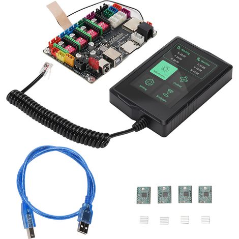 Carte de commande de machine de routeur CNC pour contrôleur à 4 axes maximum MKS DLC32 avec pilotes de moteur pas à pas à écran tactile capacitif de 3,5 pouces (1/5)