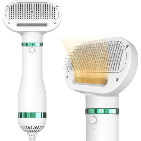 Séchoir Chien et Chat avec Brosse Lissante 2 en 1 Seche Cheveux Pulseur Portable et Silencieux pour Toilettage Température Réglable Sechoir Professionnel Chiens & Chats (1/5)