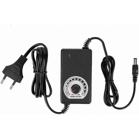 Adaptateur régulateur de tension CC 3-12 V 3 A pour éclairage LED à intensité variable (1/4)