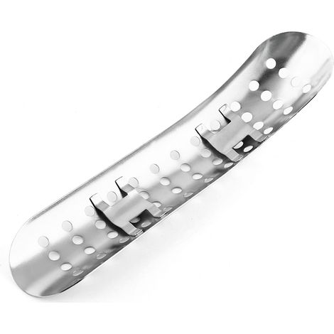 Bouclier thermique universel pour trou de moto, couvercle de tuyau d'échappement, argent (1/5)