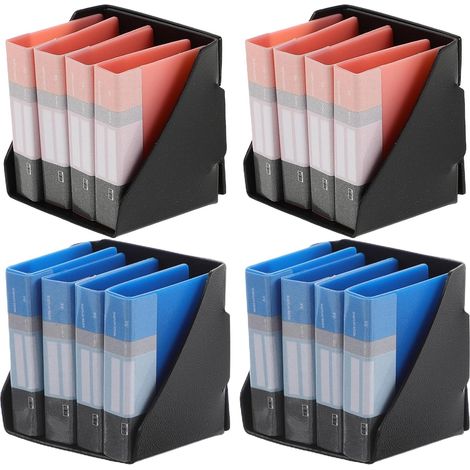 Organiseur de Documents Miniature pour Maison de Poupée 4 Pièces Décor Bureau Réalistes (1/5)