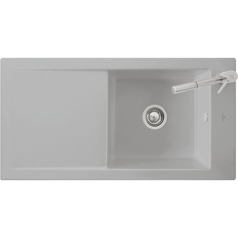 VB flächenbündige Spüle Timeline 60 flat 67900F 965x475mm Rechteck Pure Black (1/2)