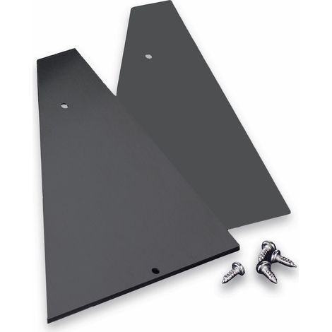 TJ90 Alu-Rinnenendkappen-Set anthrazit RAL 7016