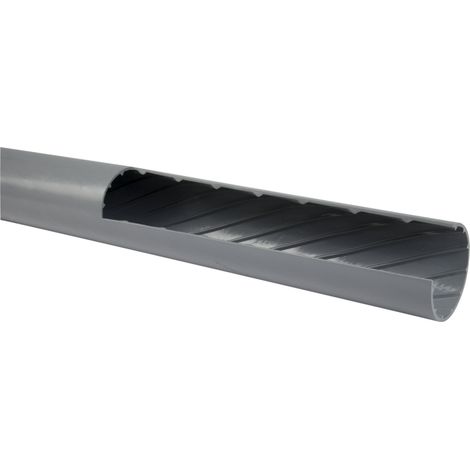 Nicoll – Tube PVC hélicoïdal pour eaux usées – Gris extrudé – Ø100mm – Longueur 2.8m – Résistant aux UV et à la corrosion