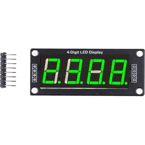 4Pcs LED Segment Digital Display Module 4 Bits 7 Segments PCB Clock Module 0.56 Inch MRA172D Green