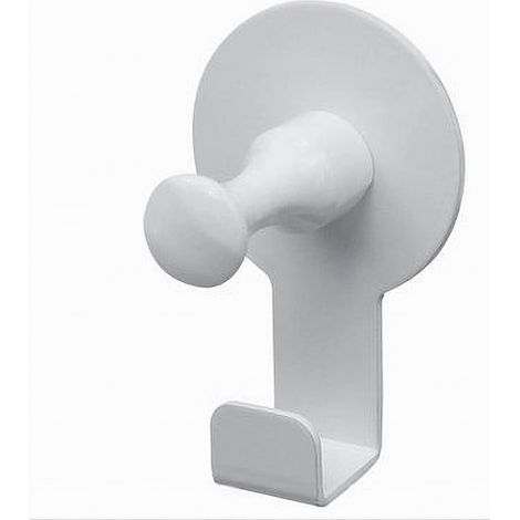 Cleafe - Appendino Gancio Appendi Porta Asciugamano 1 Posto Bagno Casa Bianco 7.5cm 59755 - (1/3)