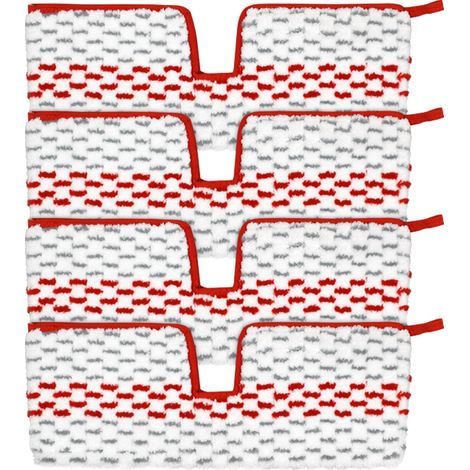 4 Pièces Spray Balai Recharge Kit,Réutilisable pour Vileda/o-cedar Serpillere Recharge Compatible with Serpillères De Rechange - Microfibre Épaisse - pour Nettoyage des Sols