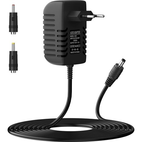 Adaptateur Alimentation 12V 2A 24W, Transformateur Chargeur 12V Transformateurs Bande 24W Alimentation Adaptateur pour Caméras, Bandes LED, Caméras de Surveillance, DVD, TVs etc. (1/5)