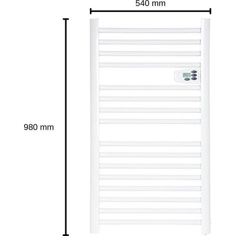 Elektrischer Handtuchheizkörper Secco 500 W weiß Badheizkörper Badheizung (1/2)