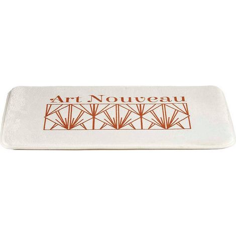 Alfombra de baño estilo art déco de 60x40 cm (1/2)