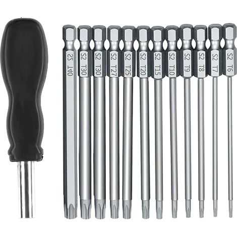Blossom Schraubendreher Bit Set 1/4-Zoll Blüten Magnetadapter Sechskant Reparaturwerkzeug Bohrer Zubehör (1/4)