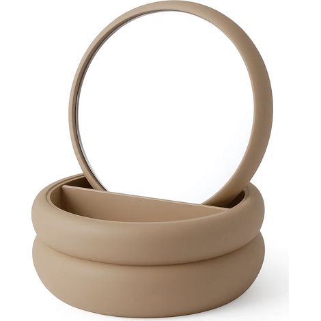 Schmuckkästchen mit Spiegel, 17,5 x 17,5 x 9 cm (1/4)