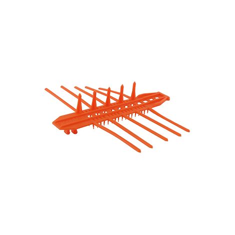 Pack von 100 Anti-Biss-Handschlaufen Orange. Schutz für junge Triebe vor Hirschbissen. Wiederverwendbar. -pl