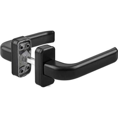 Maniglia a scudo reversibile in alluminio nero