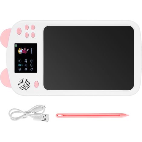 Tablette d'écriture LCD numérique effaçable pour enfants, ardoise électronique rose, pad de dessin réutilisable (1/5)