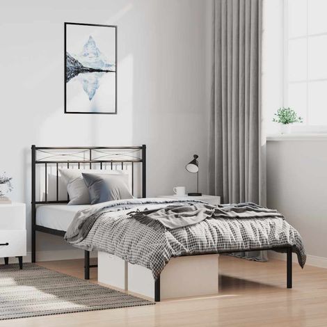 Cabecero de metal blanco 193 cm vidaXL (1/5)