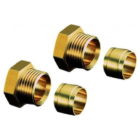 Kit de raccordement pour filtre fioul 3/8 x 6 mm double