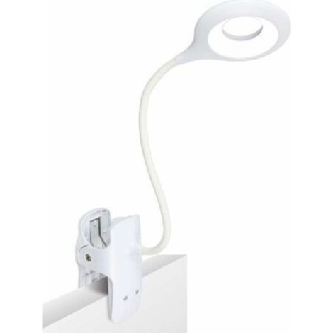 Lampada da lettura a LED, 3 diverse impostazioni, luce da lettura con clip per proteggere gli occhi, lampada da lettura ricaricabile tramite USB, lampada da scrivania con morsetto touch control (1/4)