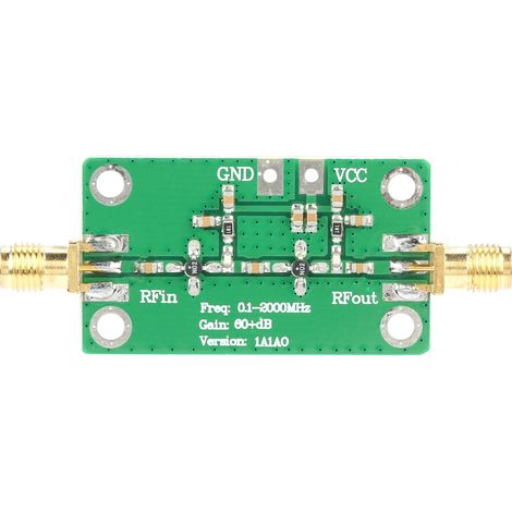 0.1-2000MHz Gain 60dB RF Broadband Amplifier LNA 0.12GHZ (1/5)