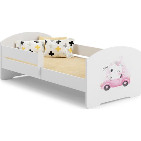 Letto per bambini LUK con ringhiera 160x80 Cat (1/5)