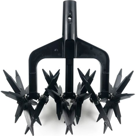 Épilateur de sol manuel en métal, outils de tournage, aérateur de jardin de pelouse rotatif, motoculteur, artefact de Ripper pour outils à main de cour de maison