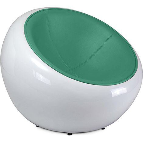 Egg Poco Sessel - Kunstleder Turquoise